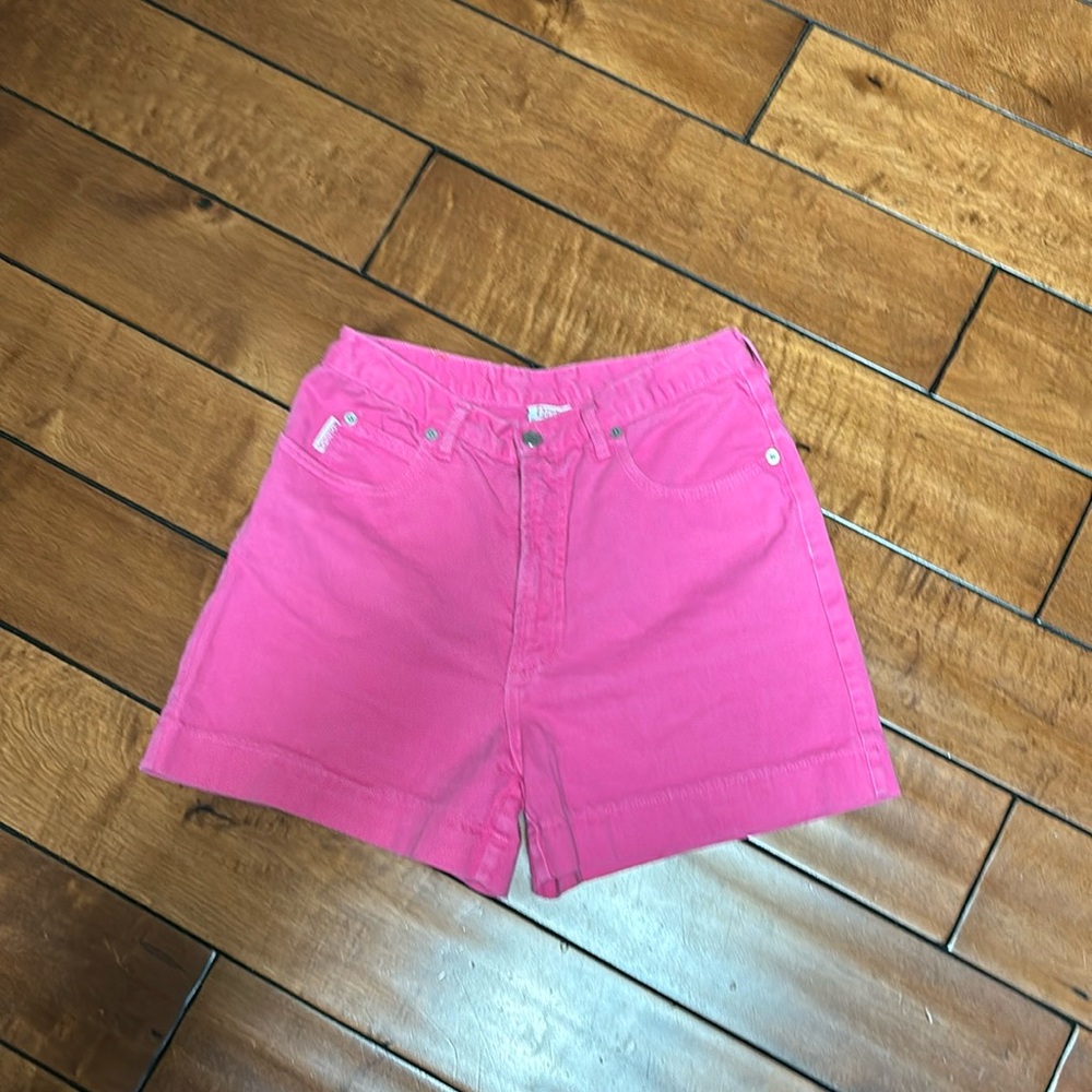 Pink 1990s bongo jean shorts, no rips, stains tears or smells great condition